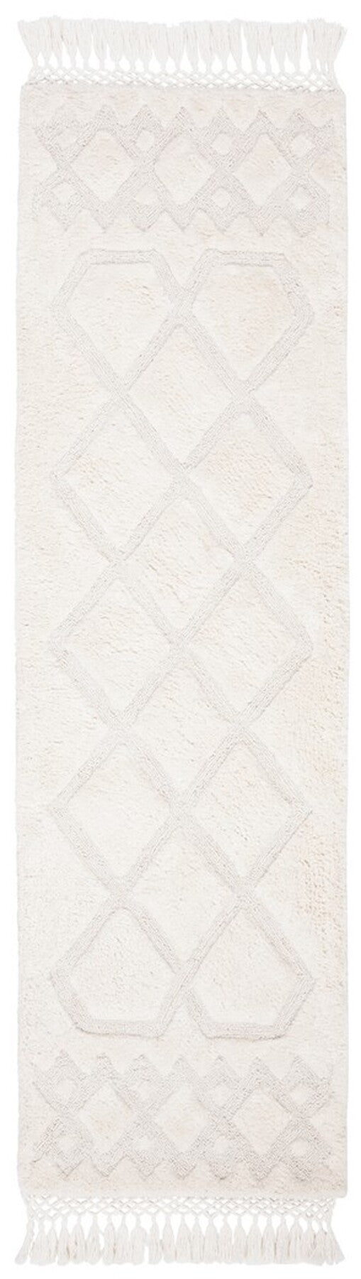 Safavieh Casablanca Shag 651 W/ Tassel Hand Tufted 80 % Polyester 20 % Cotton Shag & Flokati Rug CSB651A-9