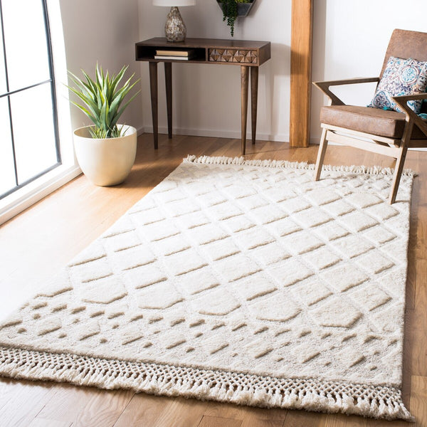 Safavieh Casablanca Shag 651 W/ Tassel Hand Tufted 80 % Polyester 20 % Cotton Shag & Flokati Rug CSB651A-9