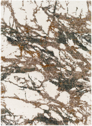 Celestial Shag CSG-2303 Modern Polyester Rug CSG2303-71010 Cream, Taupe, Medium Gray, Dark Green, Sage, Mustard, Dark Brown 100% Polyester 7'10" x 10'
