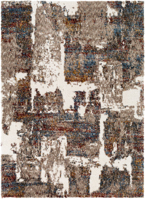 Celestial Shag CSG-2305 Modern Polyester Rug CSG2305-679 Taupe, Medium Gray, Navy, Denim, Cream, Burgundy, Rose, Mustard, Sage 100% Polyester 6'7" x 9'