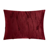 Josepha Burgundy Queen 3pc Comforter Set