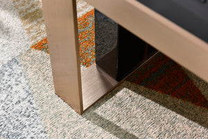 VIG Furniture Nova Domus Cartier Modern Black & Rosegold Coffee Table VGVCCT-A002