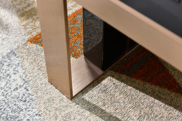 VIG Furniture Nova Domus Cartier Modern Black & Rosegold Coffee Table VGVCCT-A002