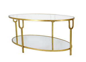 Zeugma CT301 Gold Oval Coffee Table