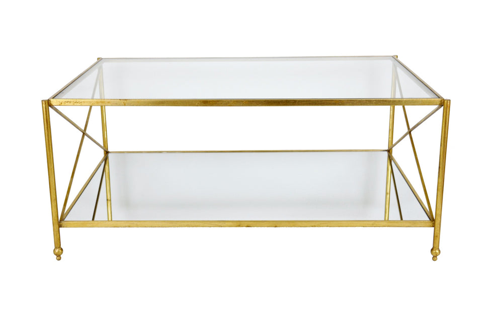 Zeugma CT302 Gold Rectangle Coffee Table