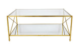 Zeugma CT302 Gold Rectangle Coffee Table