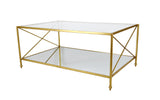 Zeugma CT302 Gold Rectangle Coffee Table