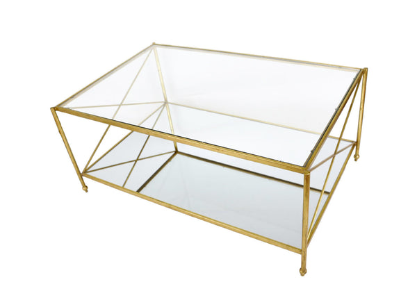 Zeugma CT302 Gold Rectangle Coffee Table