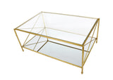 Zeugma CT302 Gold Rectangle Coffee Table