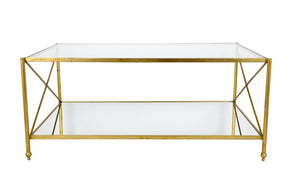 Zeugma CT302 Gold Rectangle Coffee Table