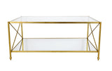 Zeugma CT302 Gold Rectangle Coffee Table