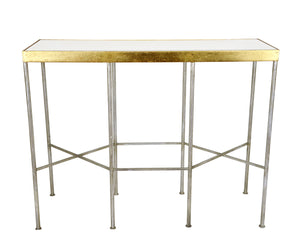 Zeugma CT327 Silver & Gold Console Table