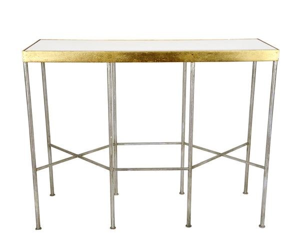 Zeugma CT327 Silver & Gold Console Table