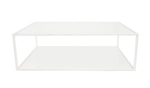 Zeugma CT350 White Rectangle Coffee Table