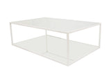 Zeugma CT350 White Rectangle Coffee Table