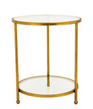 CT361 Gold Round Side Table