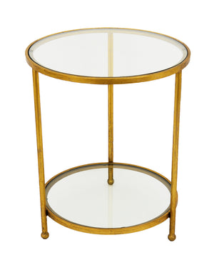 Zeugma CT361 Gold Round Side Table