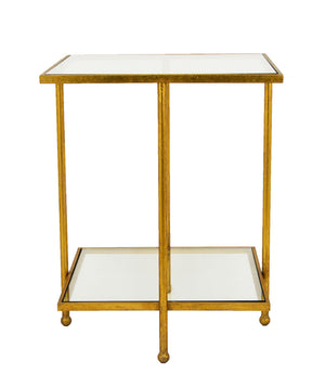 Zeugma CT363 Gold Square Side Table