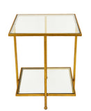 Zeugma CT363 Gold Square Side Table