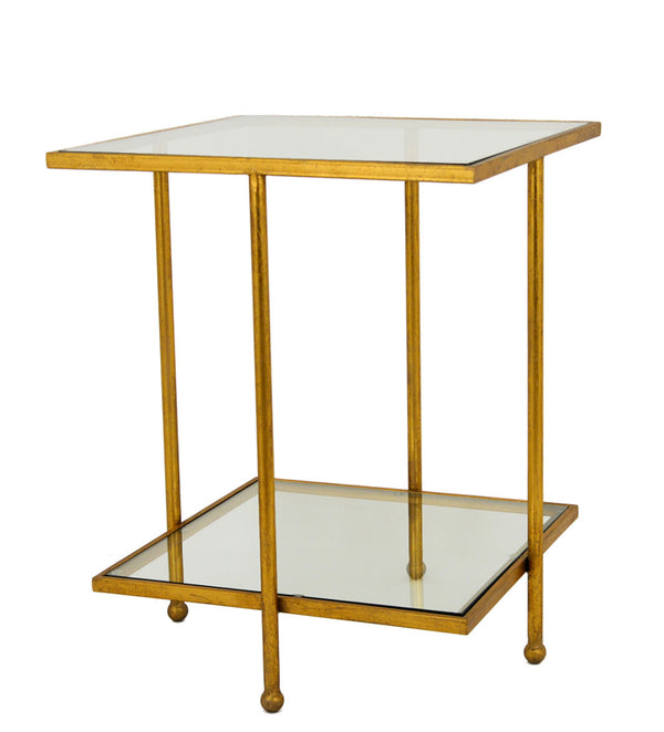 Zeugma CT363 Gold Square Side Table