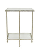 CT363 Silver Square Side Table