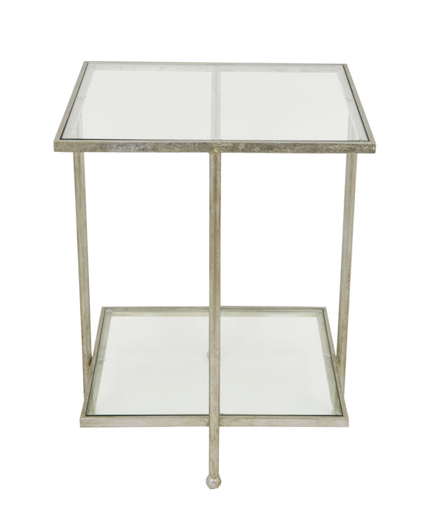 Zeugma CT363 Silver Square Side Table