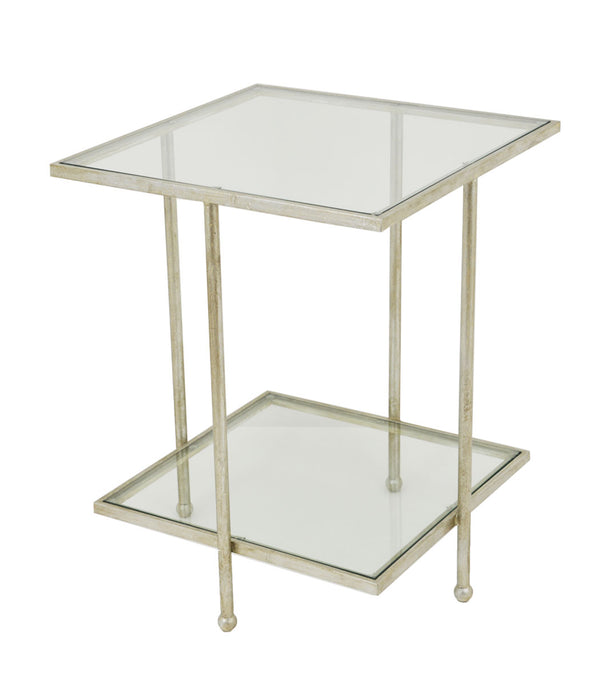 Zeugma CT363 Silver Square Side Table