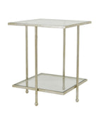 Zeugma CT363 Silver Square Side Table