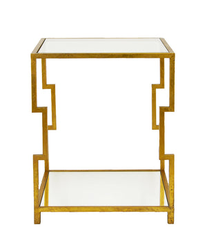 Zeugma CT371 Gold Square Side Table