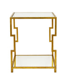 Zeugma CT371 Gold Square Side Table