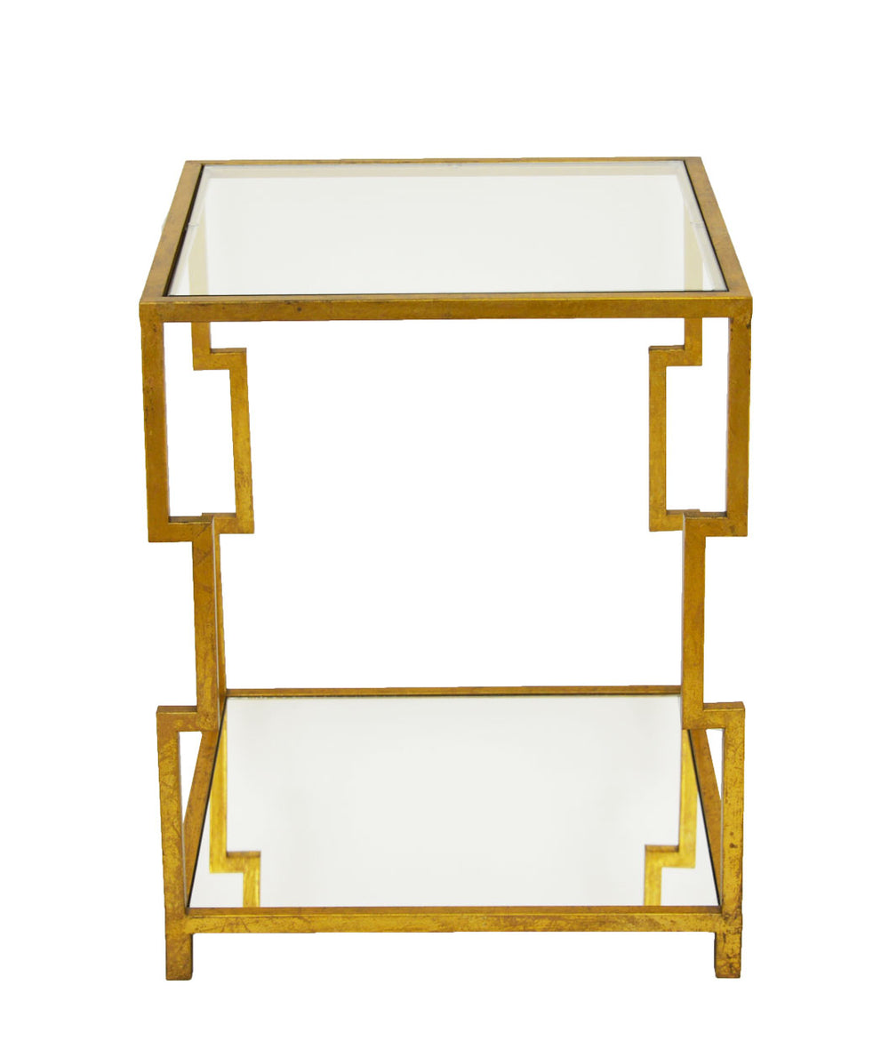 Zeugma CT371 Gold Square Side Table