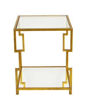 Zeugma CT371 Gold Square Side Table