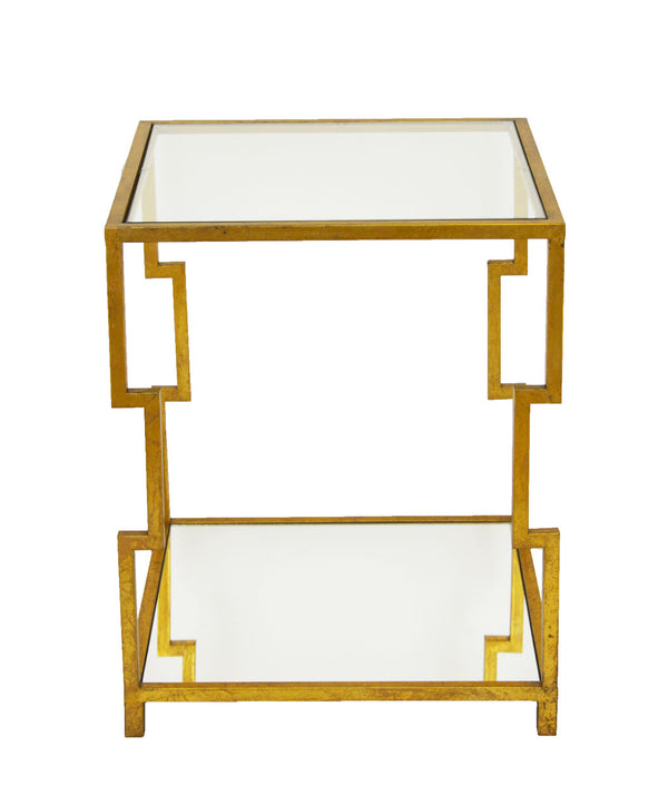 Zeugma CT371 Gold Square Side Table