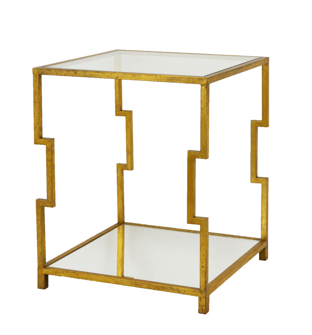 Zeugma CT371 Gold Square Side Table
