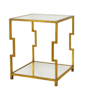 Zeugma CT371 Gold Square Side Table