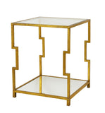 Zeugma CT371 Gold Square Side Table