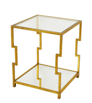 Zeugma CT371 Gold Square Side Table
