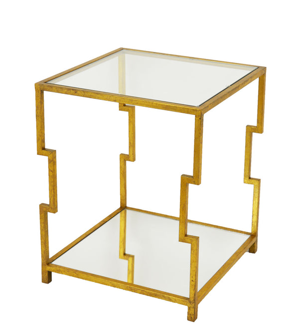 Zeugma CT371 Gold Square Side Table