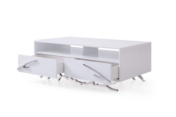 VIG Furniture Modrest Legend Modern White Coffee Table VGVCCT8111-WHT