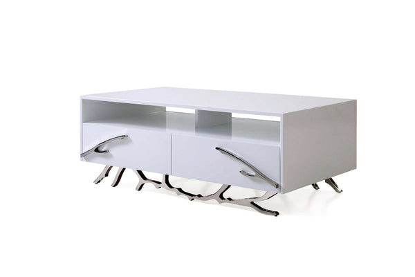 VIG Furniture Modrest Legend Modern White Coffee Table VGVCCT8111-WHT