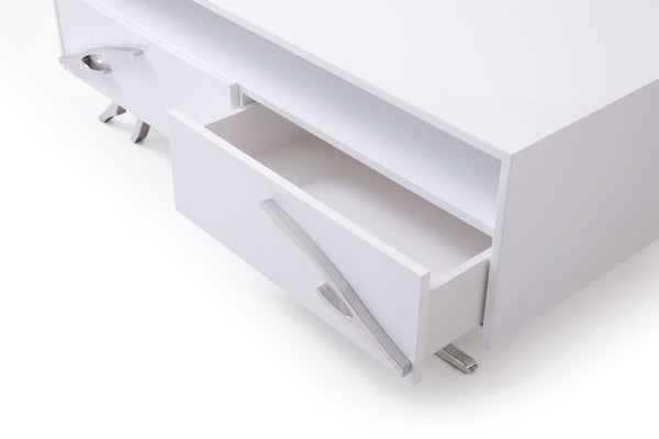 VIG Furniture Modrest Legend Modern White Coffee Table VGVCCT8111-WHT