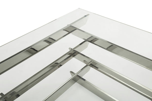 VIG Furniture Modrest Upton Modern Square Glass Coffee Table VGVCCT869