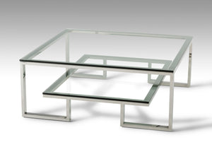 VIG Furniture Modrest Topaz Modern Glass Coffee Table VGVCCT888VG