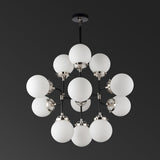 Safavieh Cullen White Glass Chandelier