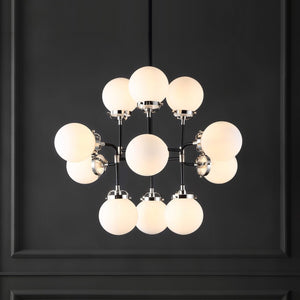 Safavieh Cullen White Glass Chandelier