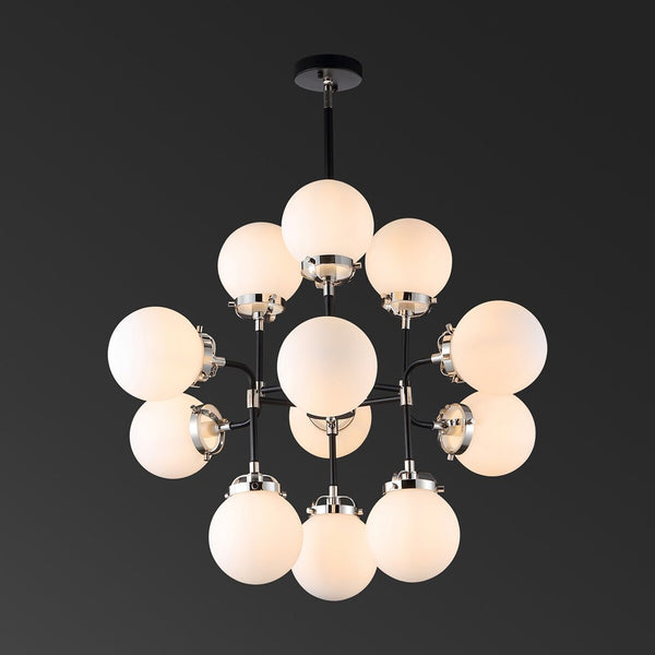 Safavieh Cullen White Glass Chandelier