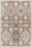 Castille CTL-2006 Traditional Wool Rug CTL2006-913 Taupe, Ice Blue, Charcoal, Medium Gray 100% Wool 9' x 13'