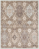 Castille CTL-2006 Traditional Wool Rug CTL2006-810 Taupe, Ice Blue, Charcoal, Medium Gray 100% Wool 8' x 10'