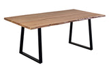 Porter Designs Manzanita Live Edge Solid Acacia Wood Natural Dining Table Natural 07-196-01-7010T-KIT