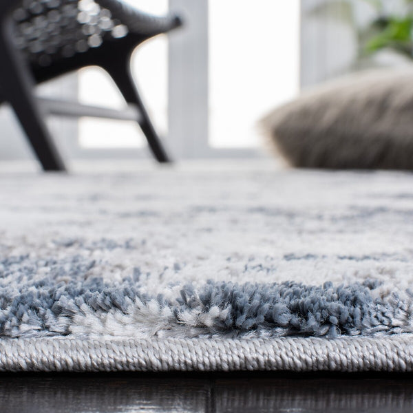 Century 300 Century 307  Power Loomed Polypropylene Rug Blue / Grey